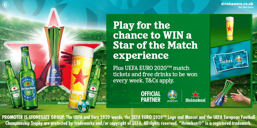 Win tickets to Euro 2020 with Heineken and We love Sport