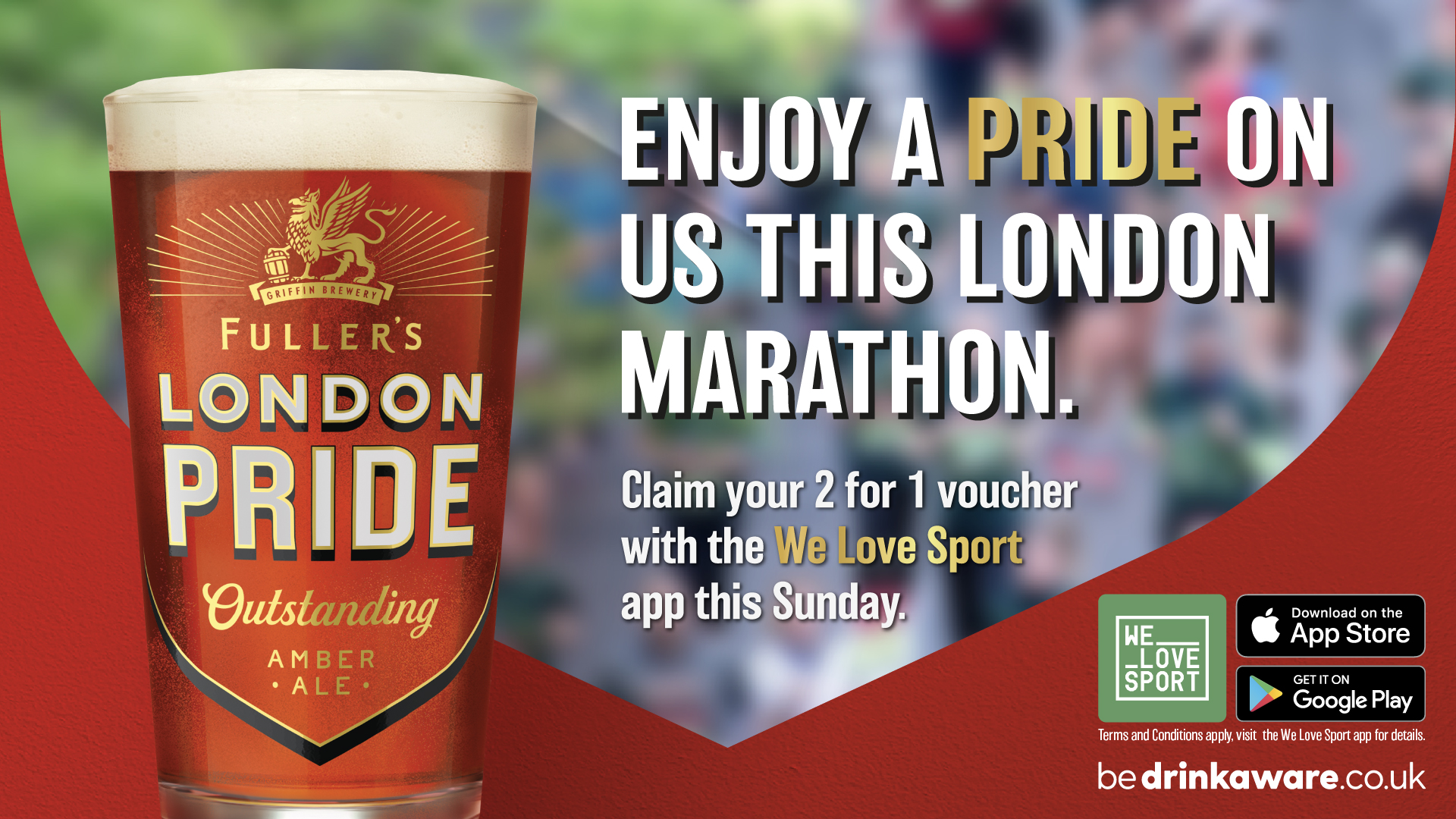 Enjoy a Pride on us this London Marathon