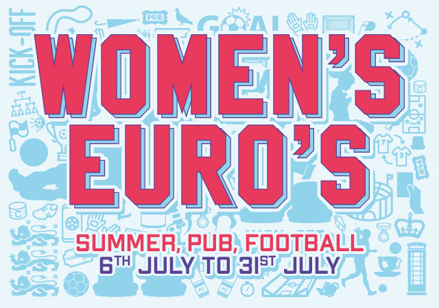 Pubs & Bars showing the 2022 Women’s Euros Final!