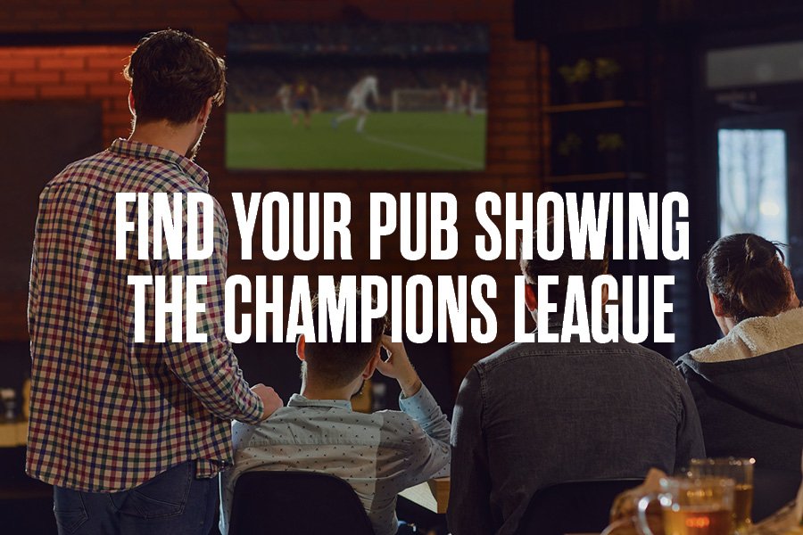 Find your pub showing the Champions League
